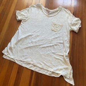 Philosophy lace pocket tshirt
